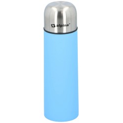 RVS thermosfles/isoleerfles mistblauw 750 ml - Thermosflessen