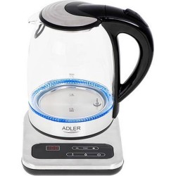 Adler AD 1293 - waterkoker - 1,7 liter - Grijs - Transparant - 1850 W