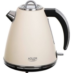 Adler AD 1343 - Stalen waterkoker - 1.5 liter - Strix - Creme