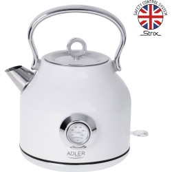Adler AD-3146w - Waterkoker met thermometer - Wit - 1.7 liter - metaal